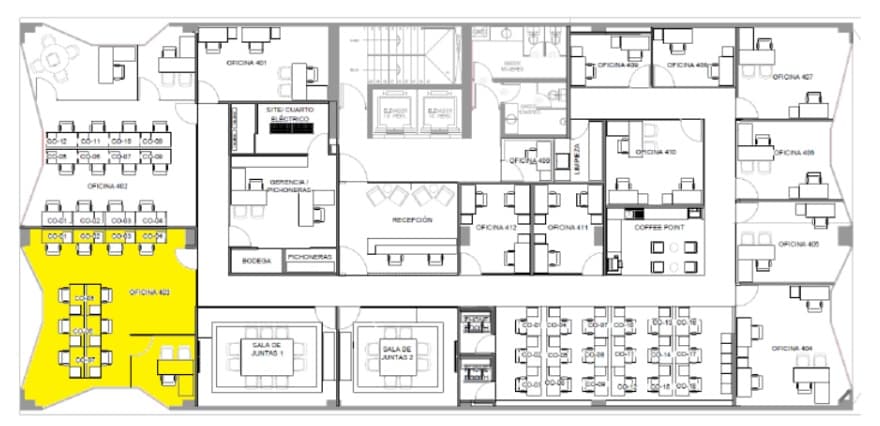 Coworking Hamburgo en Hamburgo 182-PISO 4, Juárez, Cuauhtémoc, 06600 Ciudad de México, CDMX, México - Hamburgo 182